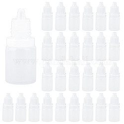Bottiglie di plastica per spremere, con tappi, flacone ricaricabile per colliri, fumo bianco, 1.9x4.75cm, capacità: 5 ml (0.17 fl. oz)
