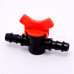 Válvulas de compuerta de válvula de interruptor de riego por goteo de plástico, para válvula de púas macho doble de 1/2 pulgada, rojo, 57x90x29mm, agujero: 9 mm