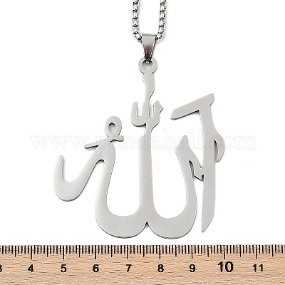 Numeri Arabi Numero 2 Ciondolo, Collana con Pendente da Donna Uomo, Acciaio, Regolabile Corda Catena
