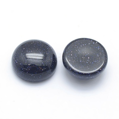 Cabochons en pierre bleue synthétique&nbsp;G-P393-R22-10MM-1