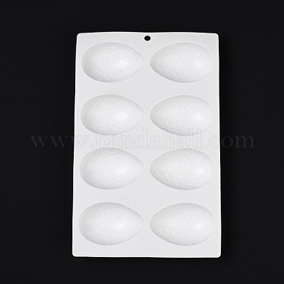 Set Stampi In Silicone Per Candele Uova Di Pasqua 3D – Con 50 Stoppini E Adesivi