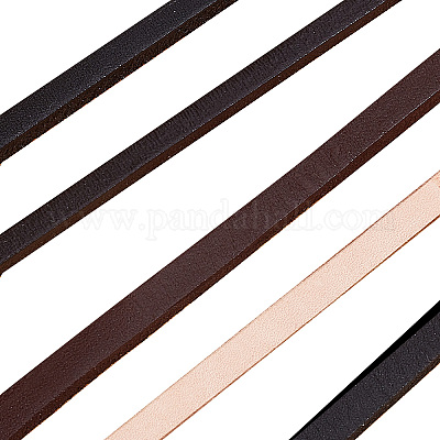 Shop Gorgecraft Flat Cowhide Leather Cord for Jewelry Making