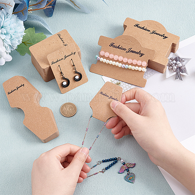 Wholesale OLYCRAFT 200Pcs 3 Styles Cardboard Jewelry Display Cards with  Word Fashion Jewelry Camel Earring Holder Cards Necklace Display Cards  Kraft Paper Tags for Earring Necklace Bracelet Jewelry Display 