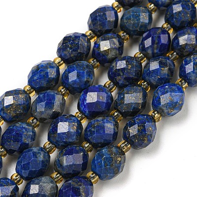Natürlicher Lapislazuli Perlenstränge&nbsp;G-N342-51-1