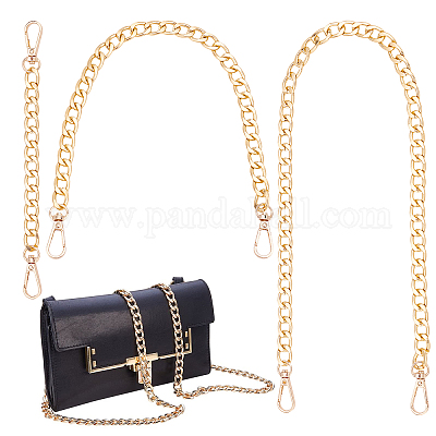 Wholesale PandaHall 3 Styles Golden Bag Chain 7.8/15.7/23.6 Short Bag  Chain Handle Iron Flat Chain Purse Chain Strap Replacement with Swivel  Clasp for Handbag Shoulder Bag Underarm Bag Satchel Tote Bucket 