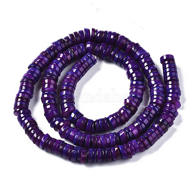 Natural Freshwater Shell Beads Strands, Heishi Beads, Flat Round/Disc, –  Mhai O' Mhai