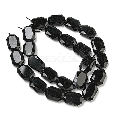 Natürlichen Obsidian Perlen Stränge&nbsp;G-P544-B03-01-1