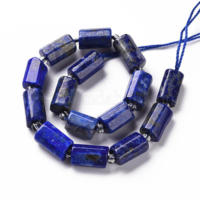 Natürlicher Lapislazuli Perlenstränge&nbsp;X-G-S345-8x11-002-1