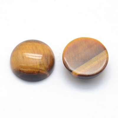 Natürlichen Tigerauge Cabochon&nbsp;G-P393-R12-12mm-1