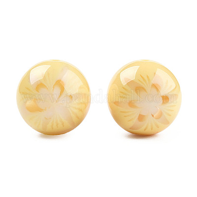 Fiore perline resina opaca&nbsp;RESI-T054-001A-1