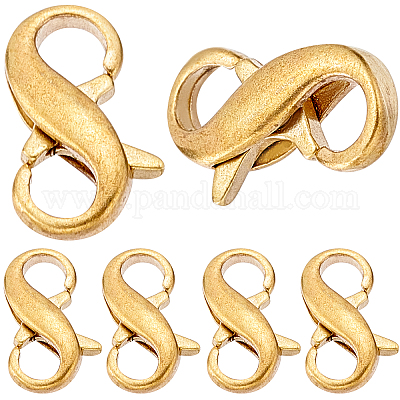 Brass Double Opening Lobster Claw Clasps, for Jewelry Making