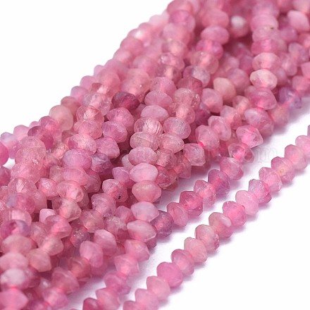 Naturels rouges perles de tourmaline brins G-I249-D20-1