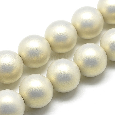 Perles acryliques peintes à la bombe caoutchoutées MACR-Q220-8mm-03-1