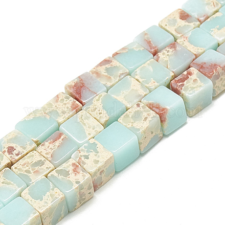 Synthetic Imperial Jasper Beads Strands G-S300-128-8mm-1