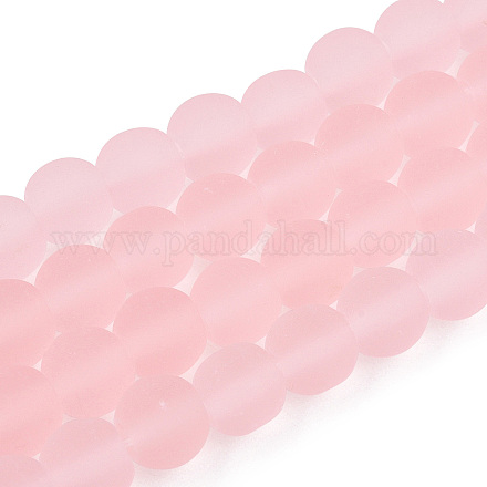 Transparent Glass Beads Strands GLAA-T032-T6mm-MD10-1