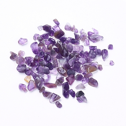Natural Amethyst Chip Beads G-G714-01-1