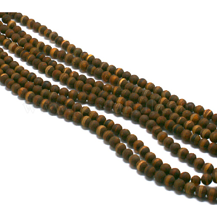 Tibetan Style dZi Beads TDZI-Q001-6mm-03D-1