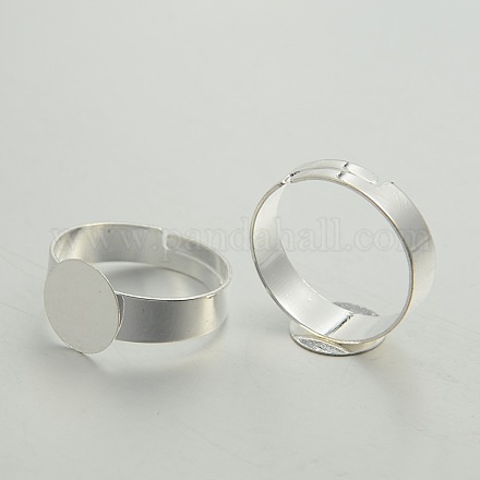 Réglables anneau de garniture en laiton mise composants pour la fabrication de bijoux KK-J181-38S-1