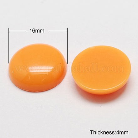 Solid Colour Dome Acrylic Cabochons SACR-S150-16mm-04-1