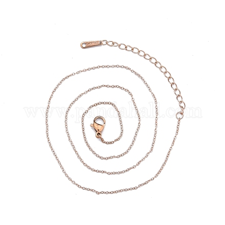 304 Edelstahl-Kabelketten-Halskette für Männer und Frauen NJEW-N050-A03-R12-1