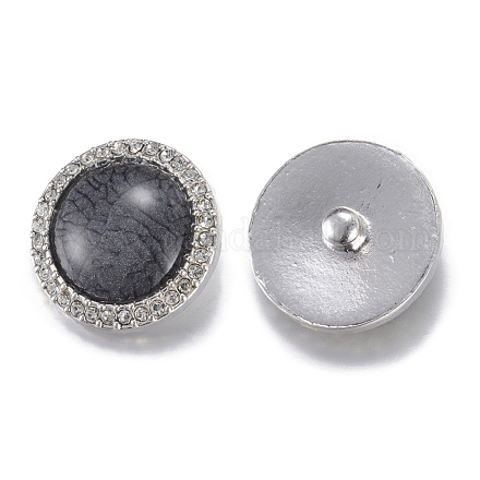 Alloy Rhinestone Snap Buttons SNAP-R029-28P-01-1