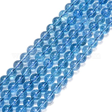 Chapelets de perles en cristal de quartz naturel G-G099-8mm-21-1