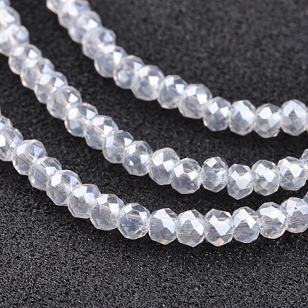 Chapelets de perles en verre électroplaqué EGLA-P018-2mm-AB01-1