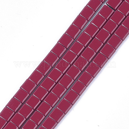 Enlaces de hebra sintética de hematita sintética no magnética pintada con spray G-T124-04A-1