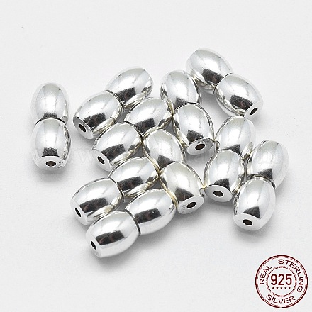 925 стерлингового серебра винтовые застежками STER-G019-29S-1