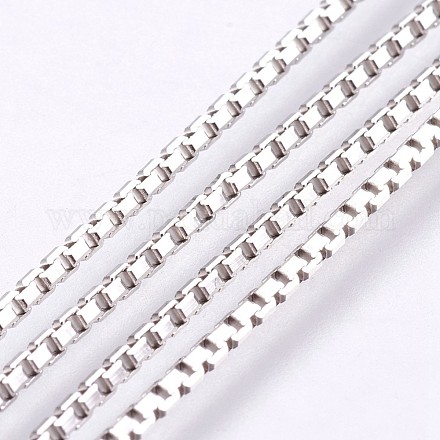 Гальванические 925 цепочки из стерлингового серебра STER-I015-05D-1