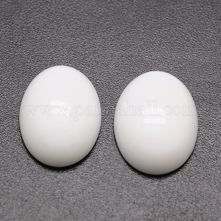Oval Natural White Jade Cabochons G-K020-20x15mm-12-1