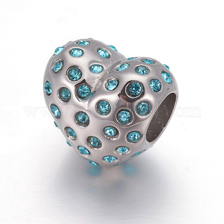 304 Edelstahl-europäischen Stil Perlen OPDL-L013-22A-1