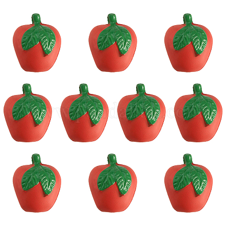 CHGCRAFT 10Pcs Mini Artificial Fruit Apples Realistic Imitation Fruit Red Lifelike Apples Plastic Fruit Apples for Floral Arrangements Home Kichen Display Decor KY-CA0001-55-1