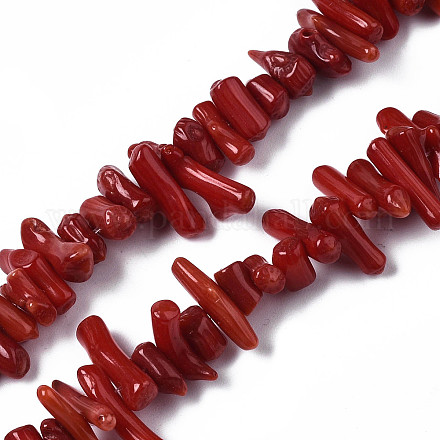 Synthetic Coral Beads Strands X-CORA-S023-45I-1
