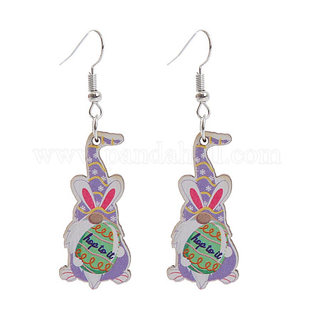 Pendientes colgantes de acrílico de Pascua FS-WG15F89-12-1