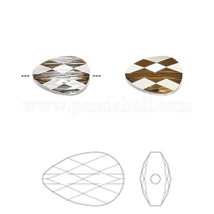 Perles de cristal autrichien 5056-12x8-001BRSH(U)-1
