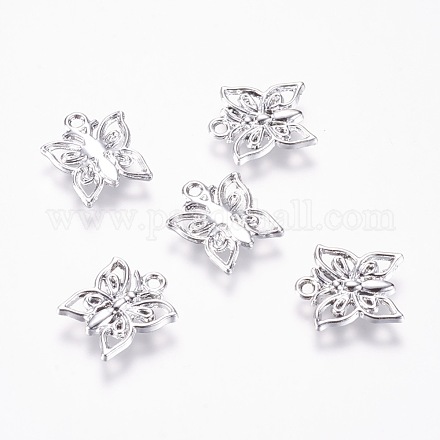Alloy Butterfly Charms PALLOY-J689-26S-AAA-1