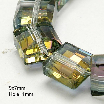 Electroplate Glass Beads EGLA-D024-1-1