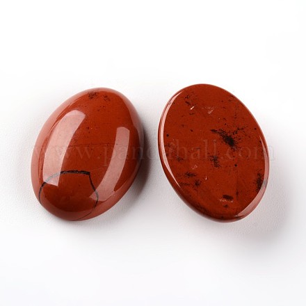 Овальные естественные красная яшма кабошоны G-I171-18x25mm-01-1