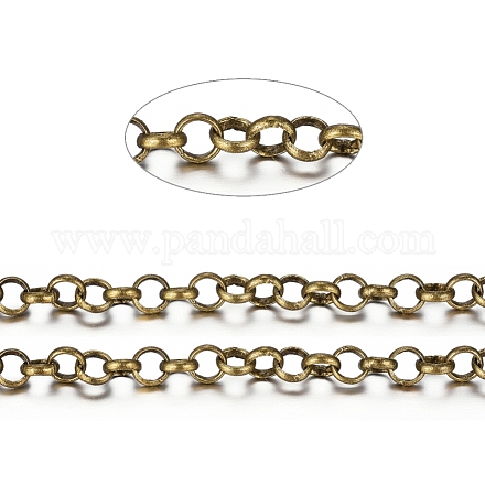 Brass Rolo Chains X-CHC-S008-002B-AB-1