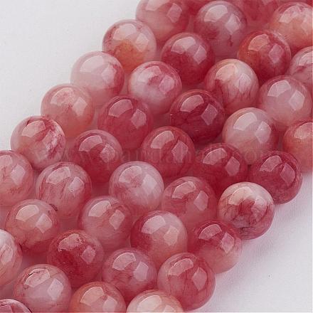 Chapelets de perles en jade persan naturel G-J356-18-6mm-1