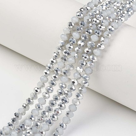 Chapelets de perles en verre électroplaqué EGLA-A034-J4mm-M03-1