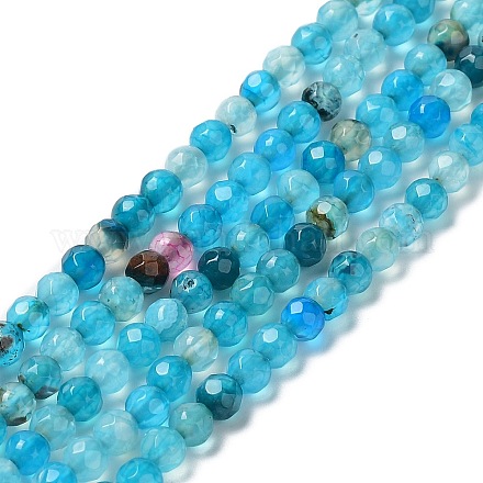Chapelets de perles d'agate naturelle G-Q1000-02H-1