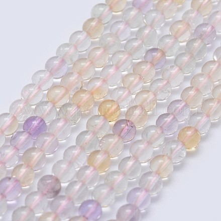 Natural Quartz Beads Strands G-I206-54-4mm-1