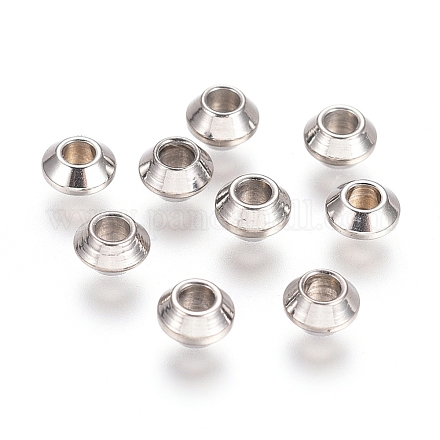 Intercalaires perles rondelles en 304 acier inoxydable STAS-G130-55P-1