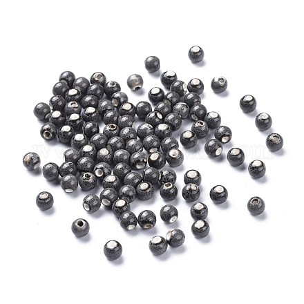 Perles de porcelaine émaillée vieilli fantaisie PORC-M838-1-1