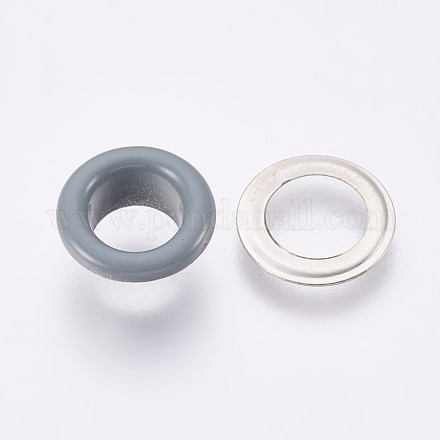 Iron Grommet Eyelet Findings IFIN-WH0023-A04-1