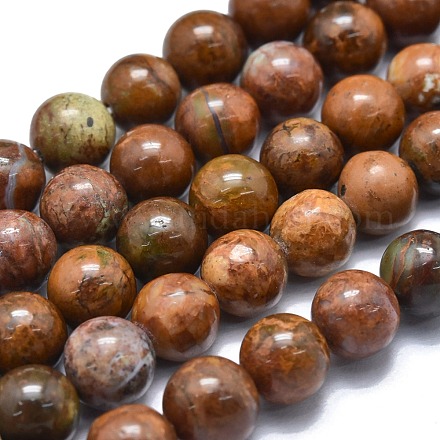 Perles de jaspe picasso naturelles G-M353-A29-6mm-1