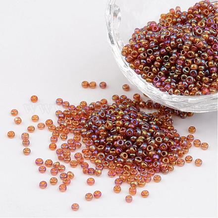 FGB 12/0 Rainbow Glass Spacer Seed Beads X-SEED-Q010-F554-1