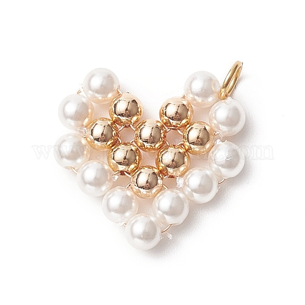 Pendenti con perline di perle di conchiglia PALLOY-JF01999-1